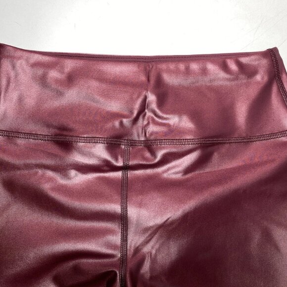NEW THE NOLI SHOP Liquid Leggings Pinot Gloss Size M Lightweight Shine Pants - Picture 3 of 6